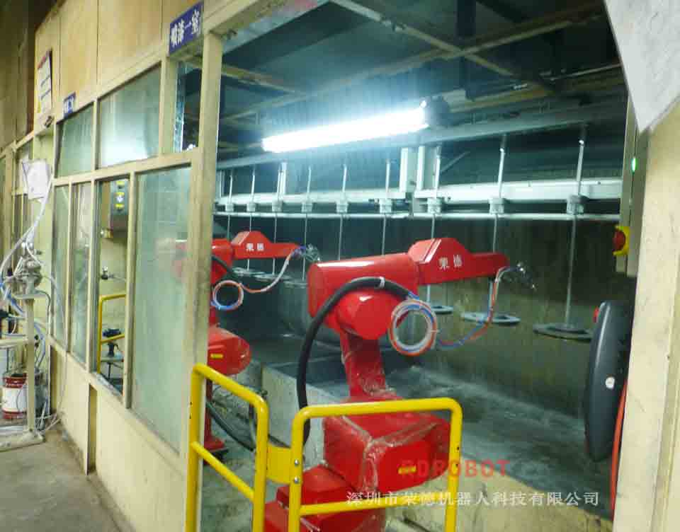 剎車(chē)盤(pán)機(jī)器人噴漆懸掛生產(chǎn)線(xiàn)