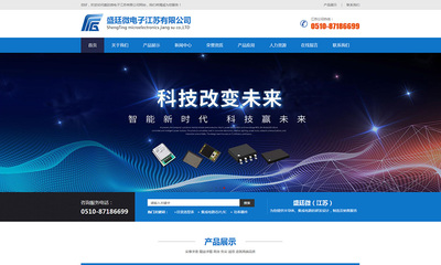 盛廷微電子江蘇公司網(wǎng)站設計案例
